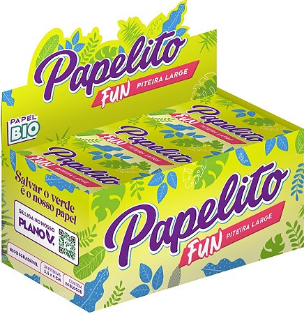 Piteira Papelito Fun Large Biodegradável Caixa