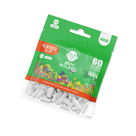 Filtro Pop Clássico Slim Menta 60 Filtros