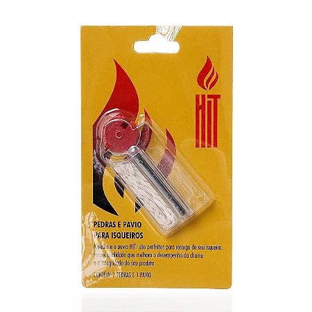 Pedras e Pavio Hit para isqueiros
