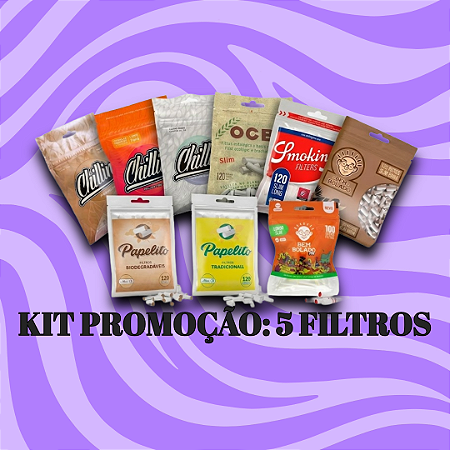 Kit 5 bags de filtros sortidos