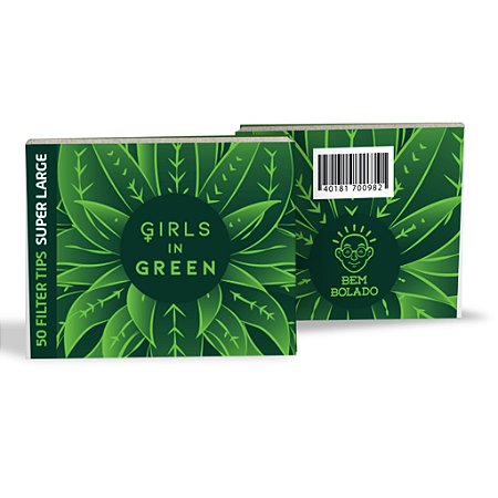Piteira Bem Bolado Girls In Green Super Large Biodegradável