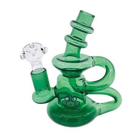 Bong de Vidro Recycler Cultura Dab 16cm