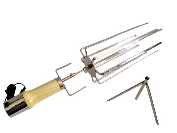 KIT Espeto Giratório Elétrico - GIROPLUS GAIOLA - Transforma 1 espeto em 8 espetos