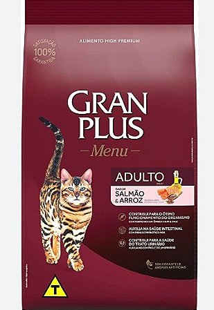 GRANPLUS GATO ADULTO SALMAO E ARROZ 3KG