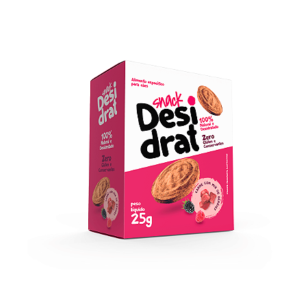 Snack Desidrat sabor carne com mix de berries