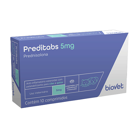 Anti-inflamatório biovet Preditabs para cães e gatos