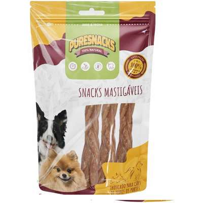Petisco PureSnacks Trança  Bovina para Cães