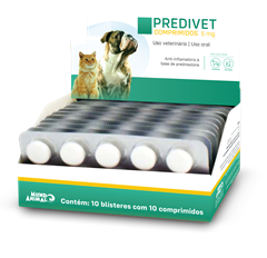 PREDIVET  5 MG DISPLAY BLISTER COM 10 COMPRIMIDOS