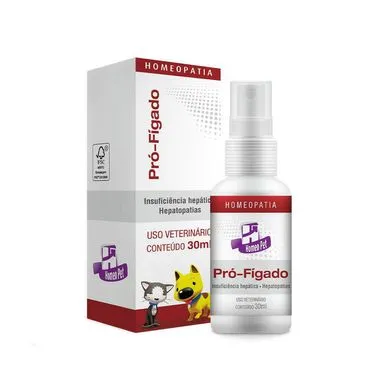 Pró Fígado para Cães e Gatos Homeo Pet 30 ml