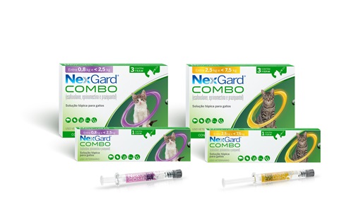 Nexgard Combo Antipulgas, Sarna e Vermes para Gatos