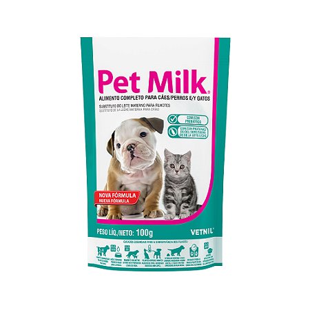 Alimento Completo Pet Milk para Cães e Gatos
