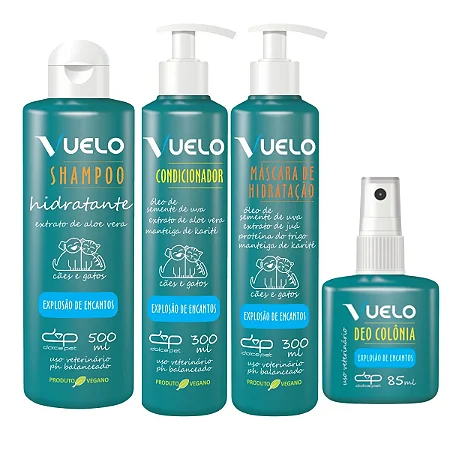 Shampoo Vuelo Explosão de encantos para Cães e Gatos 500ml