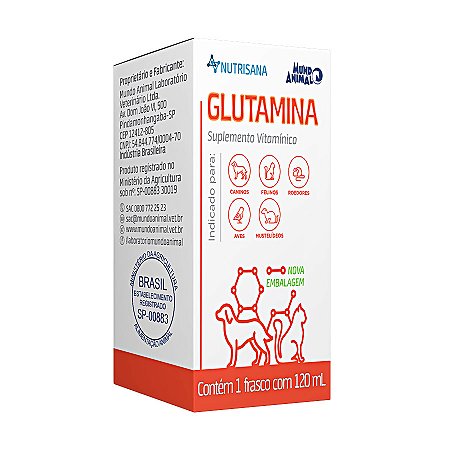 Suplemento Nutrisana Glutamina para Cães e Gatos