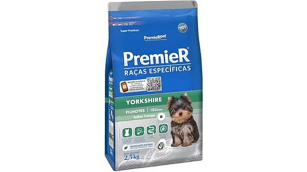 Ração Premier Raças Específicas Yorkshire para Cães Filhotes 1,0kg