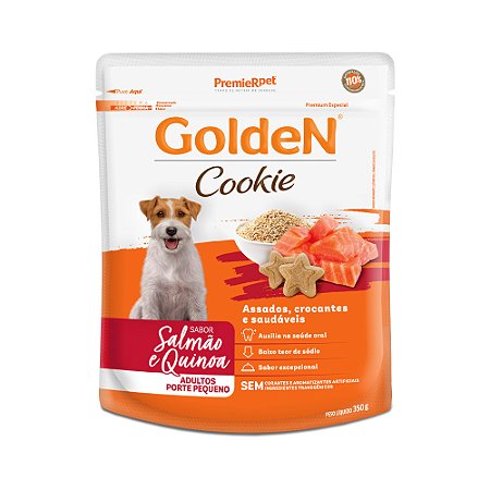 Biscoito Golden Cookie sabor salmão e quinoa 350g