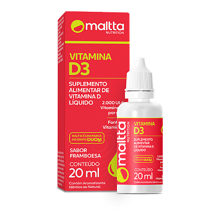 Vitamina D3 Gotas 20ml Maltta