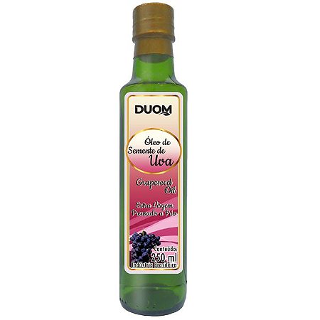 Oleo de Semente de Uva Prensado a Frio 250ml Duom