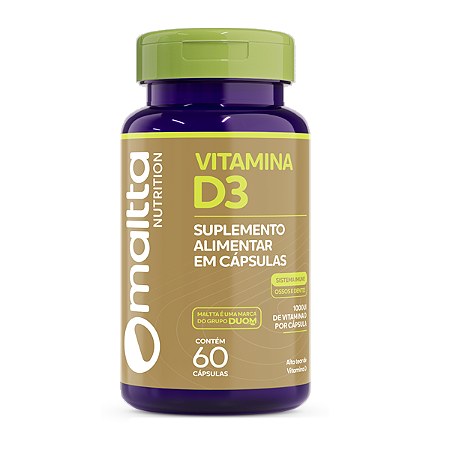 Vitamina D3 (1 ao dia) 60caps Maltta
