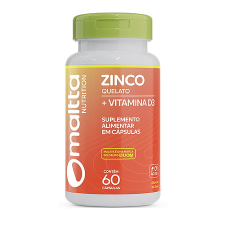 Zinco + Vitamina D3 (1 ao dia) 60caps Maltta
