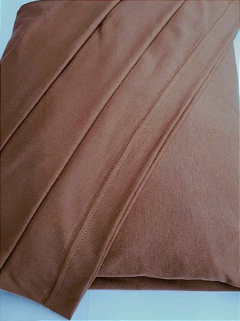 LENÇOL QUEEN DE MALHA 03 PEÇAS MOCHA MOUSSE - 2197