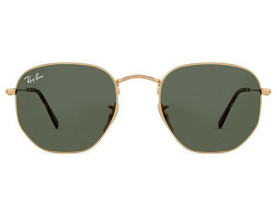 OCULOS DE SOL RAY BAN HEXAGONAL RB3548NL DOURADO VERDE