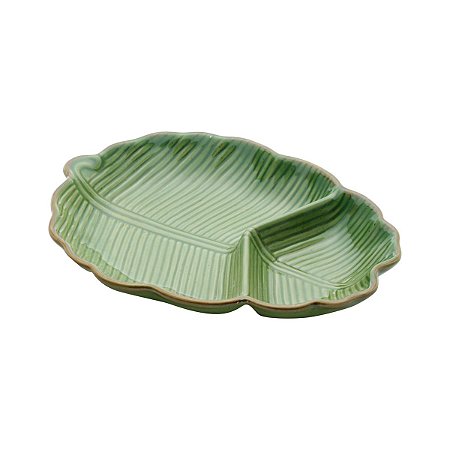 Petisqueira de Cerâmica Banana Leaf