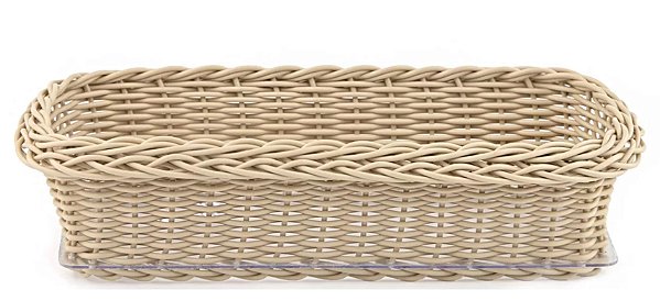 Cesta Porta pão de Forma Jurerê Vime Sintético - Camurça
