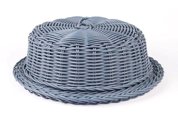 Boleira Vime Sintético - Porta Bolo Jurerê Azul Jeans