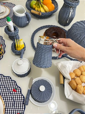 Meleira Vime Sintético Jurerê - Azul Jeans