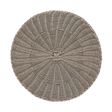 Jogo Americano Wolff Mix de Rattan Cinza 38cm
