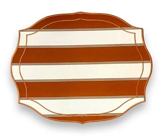 Jogo Americano Caramelo/Marfim Dupla Face
