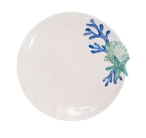 Conjunto 6 Pratos Sobremesa Melamina Estrela do Mar