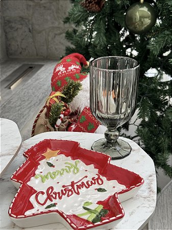 Petisqueira Árvore de Natal Cerâmica