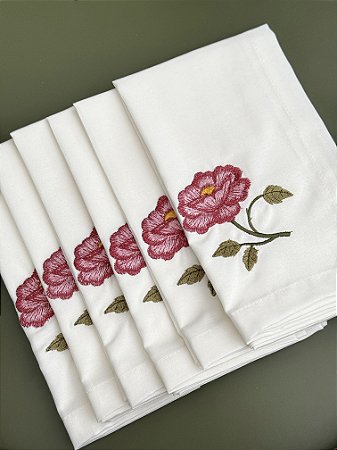 Guardanapo Off White Flora