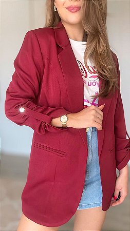 Blazer Alfaiataria Alongado