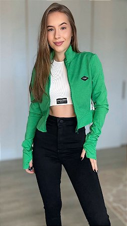 Jaqueta Cropped Manga Longa Lança Perfume