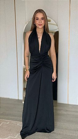 Vestido Frente Única Com Amarração