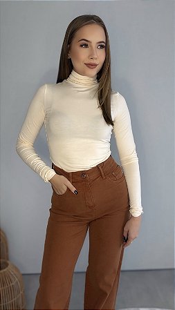 Calça Sarja Wide Leg Supwr High Lança Perfume