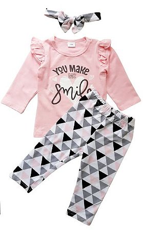 camiseta manga longa bebe menina