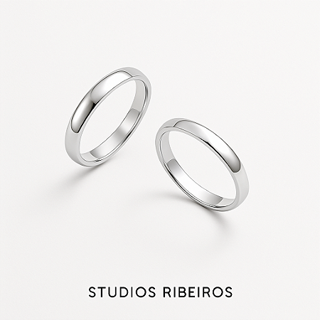 Aliança 2 mm Quadrada Lisa