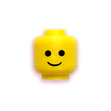 Pin 3D Cabeça Lego