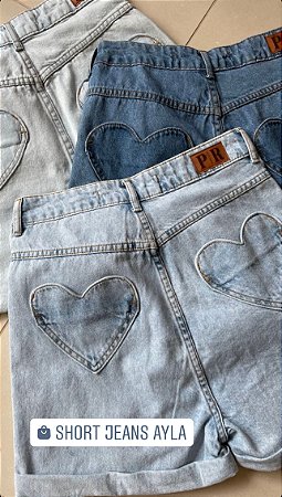 short jeans coração - petit