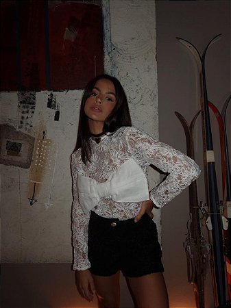 Blusa Off White Talita - cloude