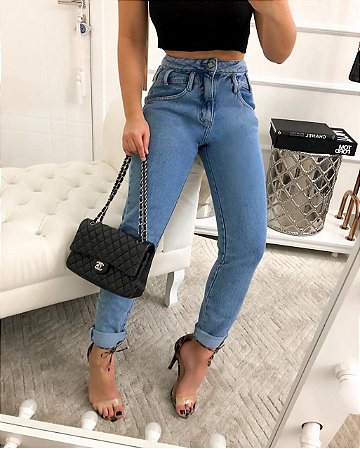 Calça jeans cos alto mon - Mabô Boutique - Loja especializada em moda  feminina