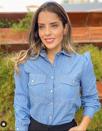 Camisa jeans paola - Cloude