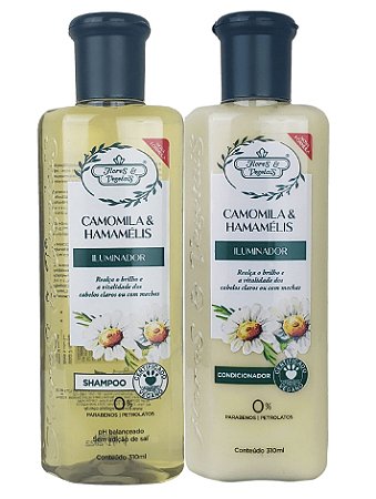 Flores e Vegetais Camomila e Hamamelis Shampoo e Condicionador
