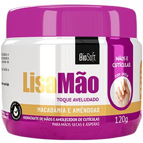 Biosoft Lisa Mão Macadâmia E Amêndoas Hidratante E Amolecedor De Cutículas