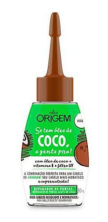 Reparador De Pontas  Óleo De Coco Vegano Origem Nazca 30mL