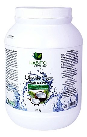 Banho de Creme Óleo de Coco Hábito Cosméticos 2,3kg