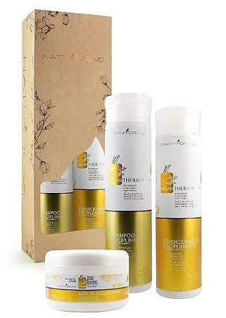 Nathydras Argan Therapy Kit Disciplinante E Efeito Liso 3 Itens